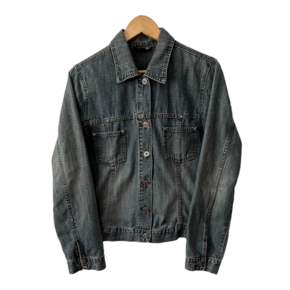 Contrast Jean Jacket. Lightweight Jean Jacket. Soft Comfy Denim Coastal. LARGE